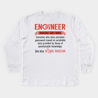 Definition Of Engineer Kids Long Sleeve T-Shirt